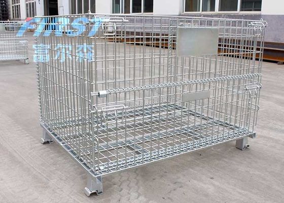 Kalite  Stackable Steel Q235 50*50mm Wire Mesh Box Pallet Fabrika