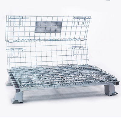 Kalite  Collapsible Workshop 6.0mm Wire Q235 Steel Pallet Cages Fabrika
