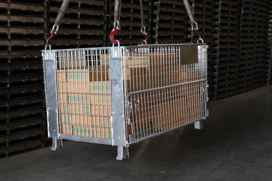 Lojistik Çinko Kaplı 1000kg 50 * 100mm Hasır Kutu Paleti