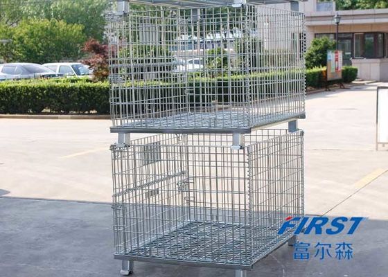 Atölye Taşımacılığı Hareketli 6.4mm Çelik Q235 Metal Depolama Kafesi