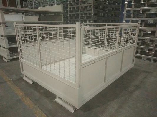 Süpermarket 50 * 50mm Hasır 0.6mm Tel Metal Depolama Kafesleri