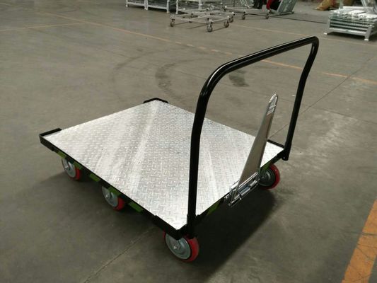 Çinko Kaplama 100mm Tekerlekler 150Kg Kapasiteli El Depo Arabası
