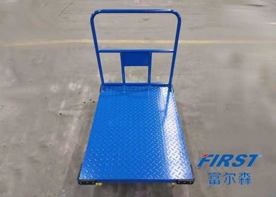 Lojistik Mavi 300KG 500 * 700mm Çelik Platform Arabası