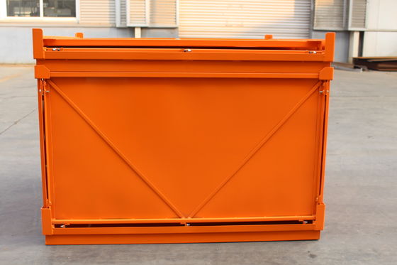 Katlanabilir Galvanizli 2.0mm Kalınlık 48KG Metal Palet Kafesleri