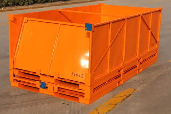 Hafif Hizmet Tipi Elektroliz 2 Ton 2.0mm Çelik Metal Palet Kutusu