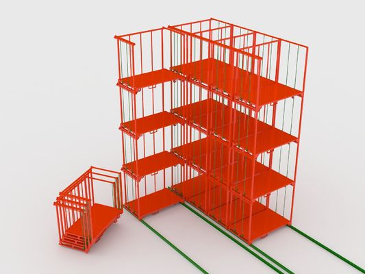 Sıcak Daldırma Galvanizli 1800mm Yükseklik İstiflenebilir Çelik Raflar