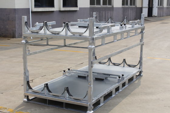 Katlanabilir 1500KGS Sıcak Daldırma Çinko Çelik Taşıma Paleti