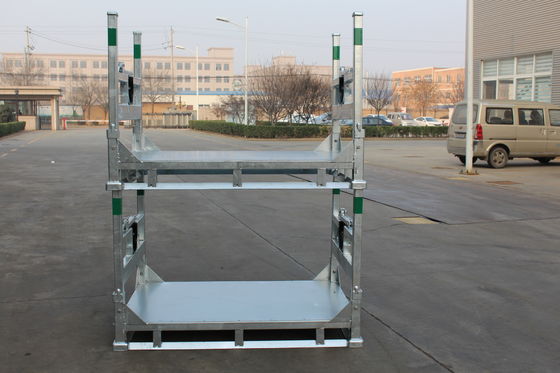 1540mm Yükseklik 1000KGS İstiflenebilir Çelik Taşıma Paleti