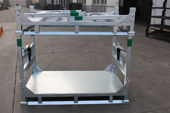 1540mm Yükseklik 1000KGS İstiflenebilir Çelik Taşıma Paleti