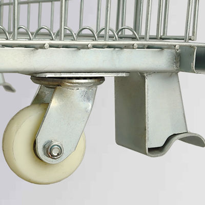 Gümüş Kilitlenebilir Katlanır 50 * 50mm 1500KG Katlanabilir Metal Kafes