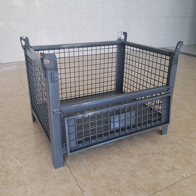 SGS Lojistik Forklift Kılavuz Çelik Q235 Katlanabilir Metal Kafes