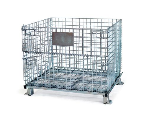 CE RAL Toz Boya 1000KG Katlanır Hasır Konteyner
