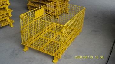 SGS Lojistik Forklift Kılavuz Çelik Q235 Katlanabilir Metal Kafes